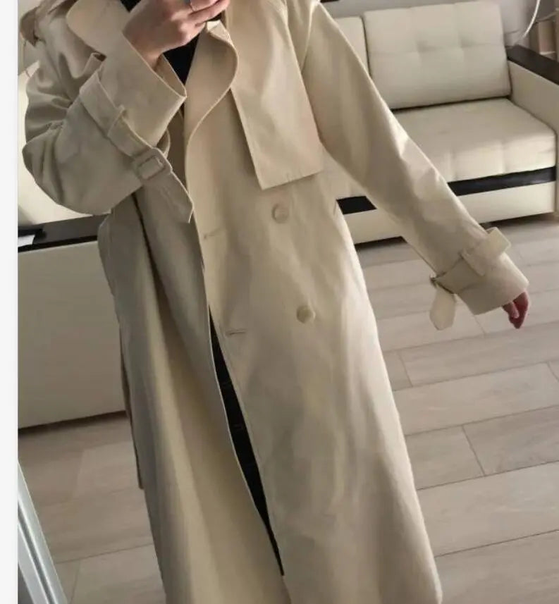 Stylish Cotton Long Trench Coat
