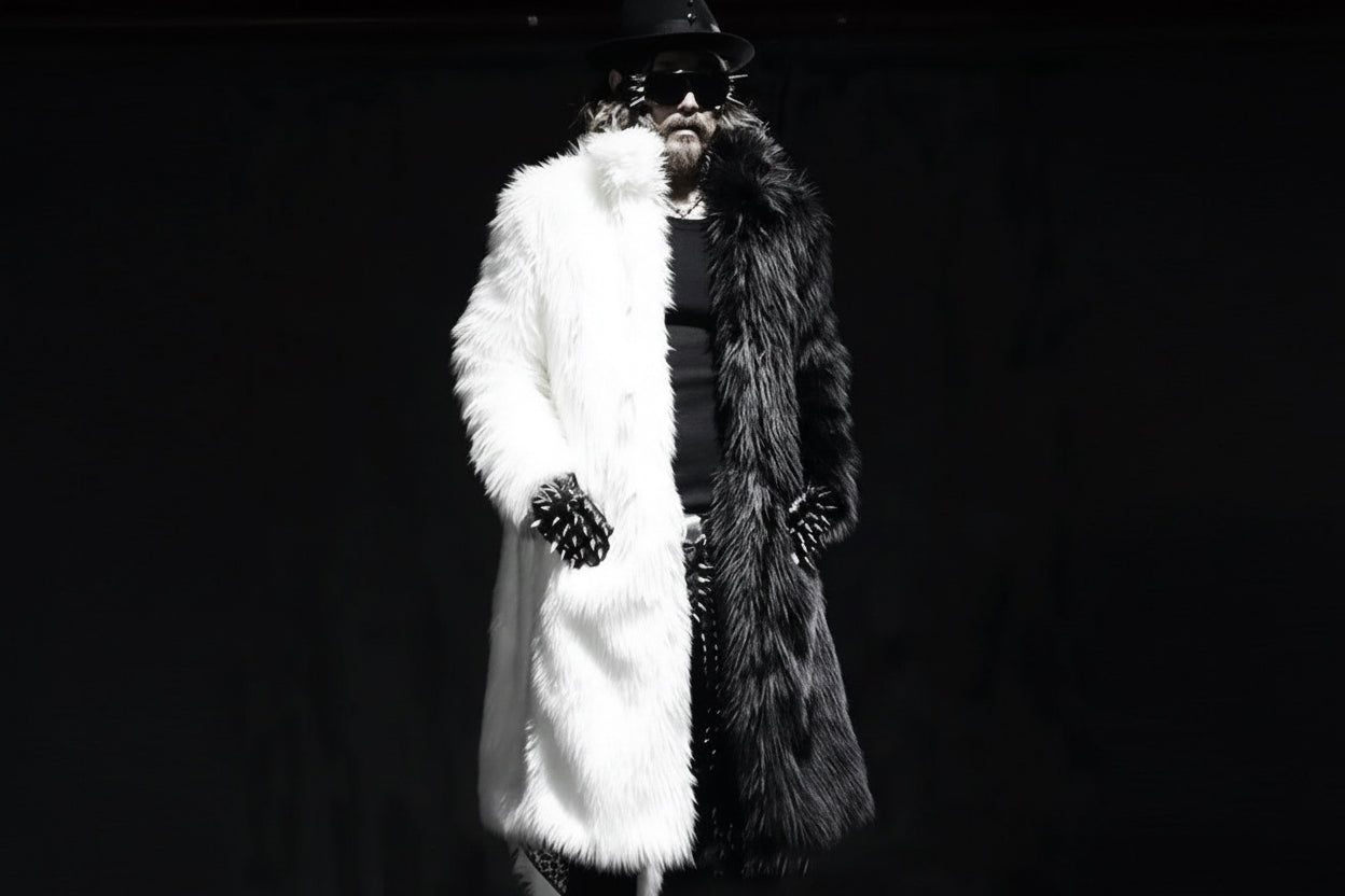 Black and White over coat