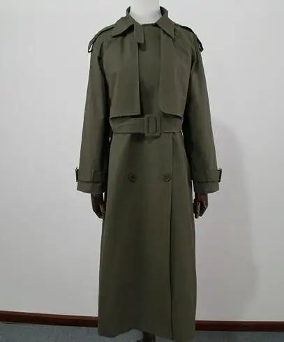 Stylish Cotton Long Trench Coat