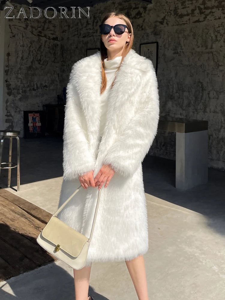 Winter Fluffy Full Length Coat,
