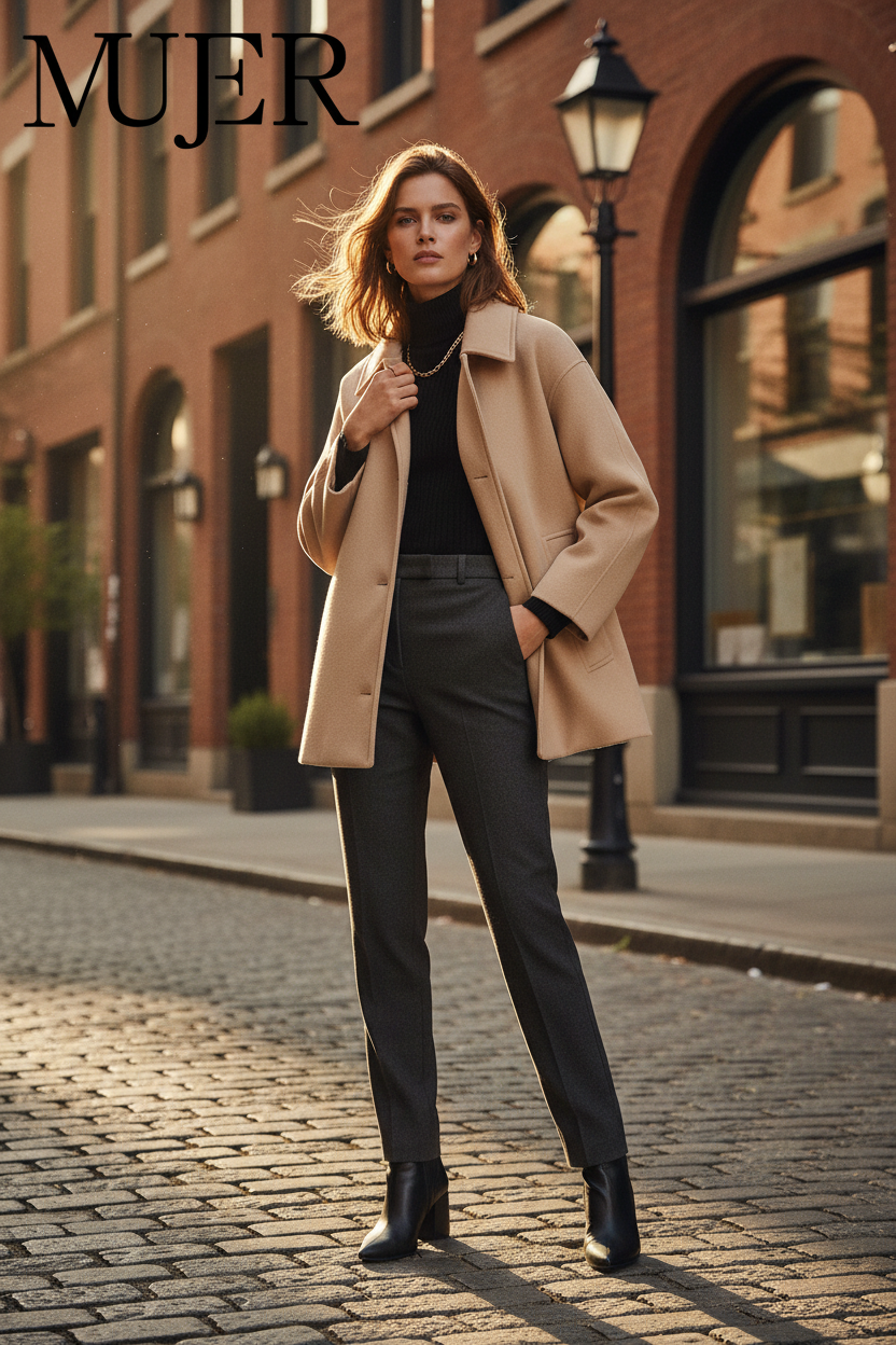 Carmen Car Coat editorial - golden hour