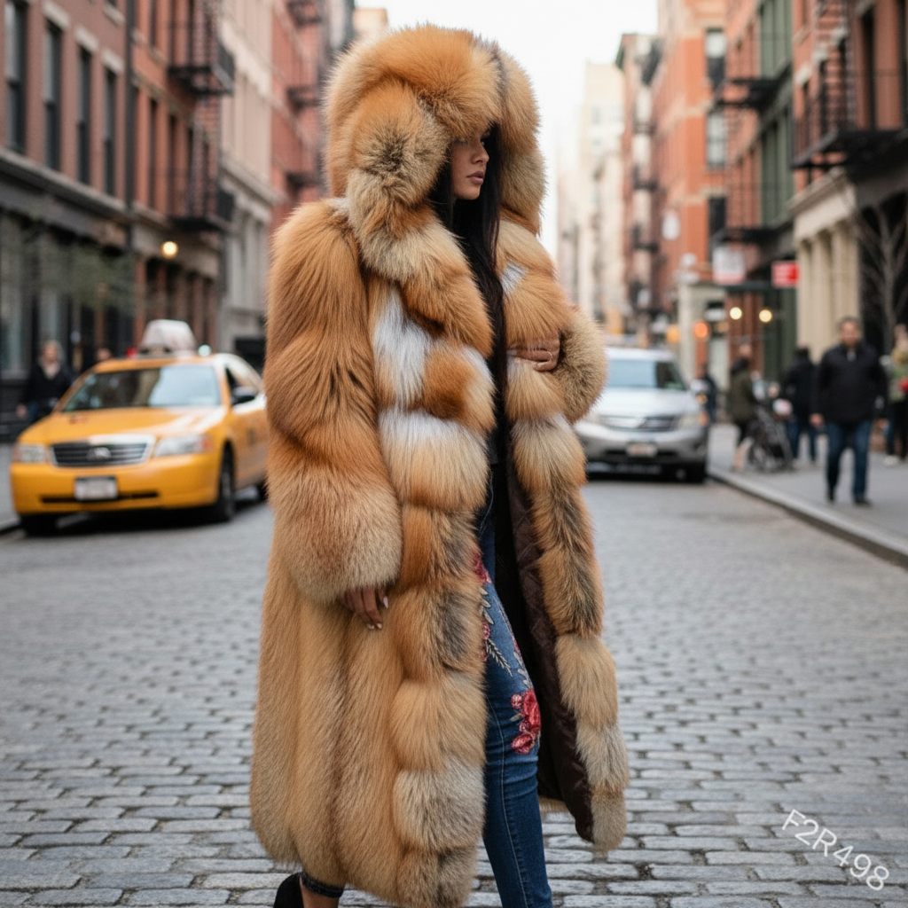 Faux Fox Fur Editorial NYC - Side Profile
