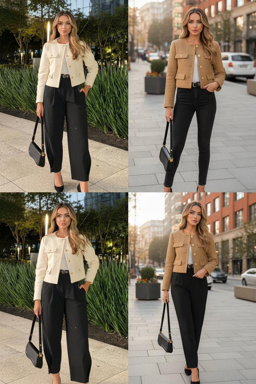 Vintage Tweed Jacket Photo Shoot